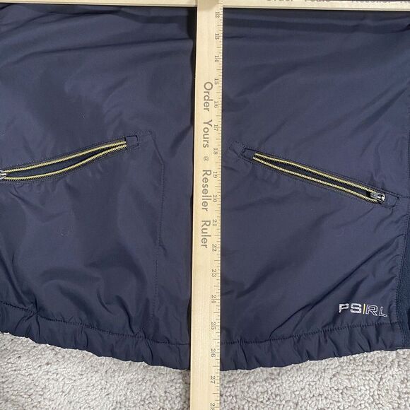 Polo Sport Ralph Lauren Polyester Mens Sz XL Fleece Lined Black Zip Coat Jacket - Picture 11 of 12